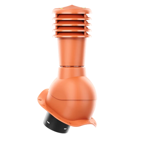 SL-125-06-PW Kominek wentylacyjny Smartline do blachodachówki profil W fi 125mm nieocieplony ceglasty