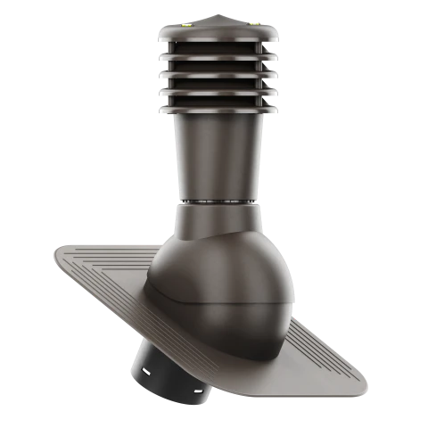SL-125-07-KPG Kominek wentylacyjny Smartline pod gont/pape fi 125mm nieocieplony ciemny brąz