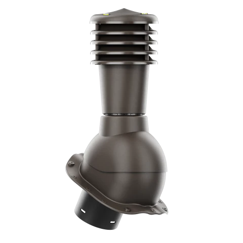 SL-125-07-PG Kominek wentylacyjny Smartline do blachodachówki profil G fi 125mm nieocieplony ciemny brąz