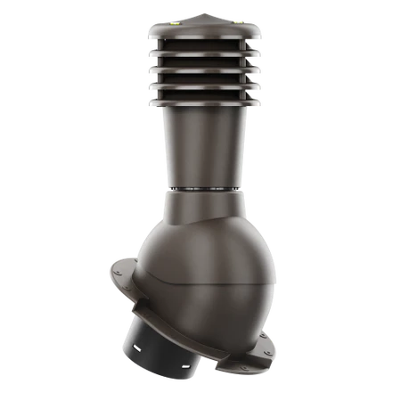 SL-125-07-PK Kominek wentylacyjny Smartline do blachy dachówkowej karpiówki fi 125mm nieocieplony ciemny brąz