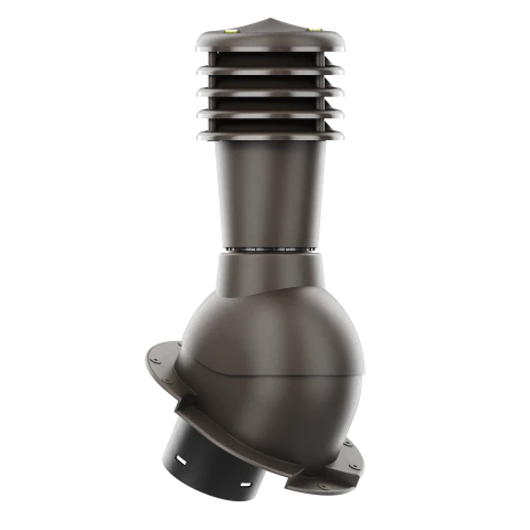 SL-125-07-PK Kominek wentylacyjny Smartline do blachy dachówkowej karpiówki fi 125mm nieocieplony ciemny brąz