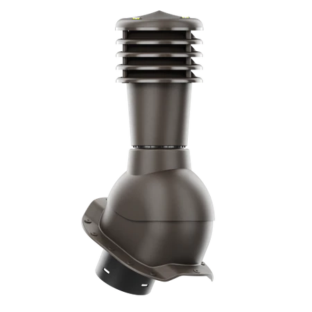 SL-125-07-PR Kominek wentylacyjny Smartline do blachodachówki profil R fi 125mm nieocieplony ciemny brąz