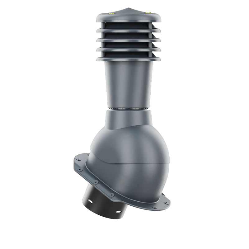 SL-125-09-PE Kominek wentylacyjny Smartline do blachodachówki profil E fi 125mm nieocieplony antracytowy