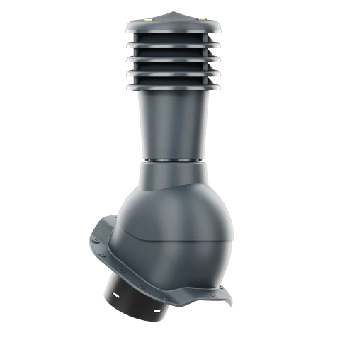 SL-125-09-PR Kominek wentylacyjny Smartline do blachodachówki profil R fi 125mm nieocieplony antracytowy