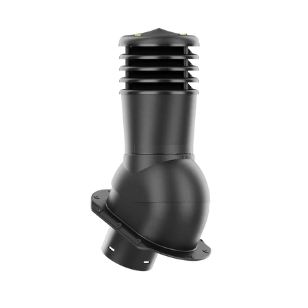 SL-150-02-PE Kominek wentylacyjny Smartline do blachodachówki profil E fi 150mm nieocieplony czarny