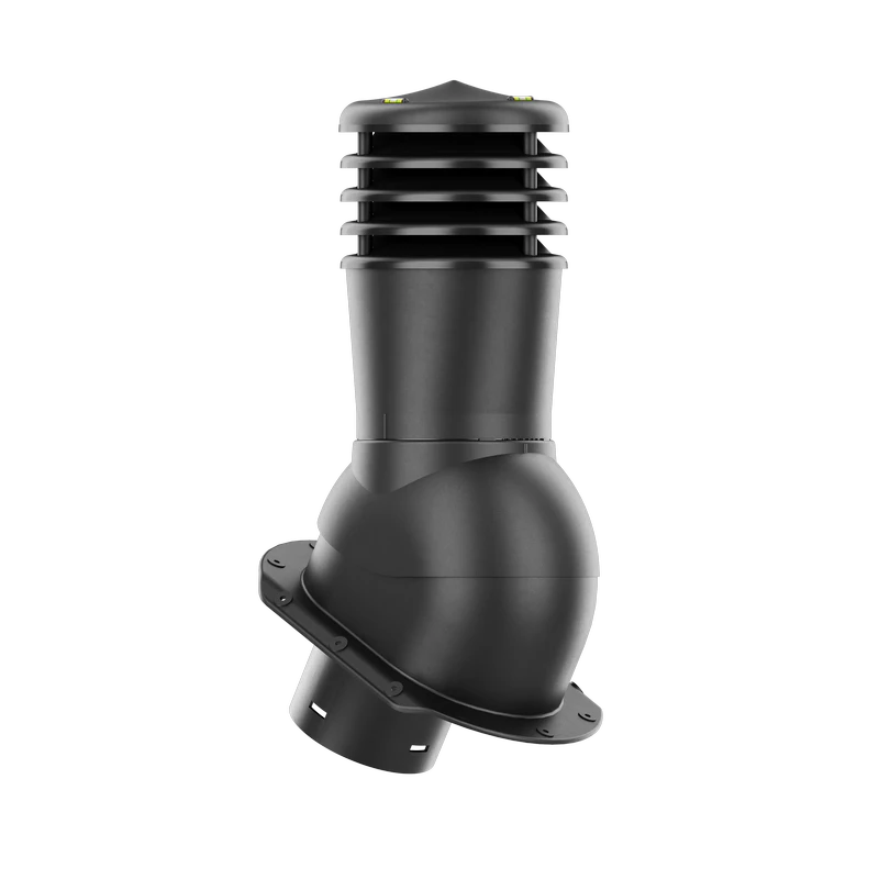 SL-150-02-PE Kominek wentylacyjny Smartline do blachodachówki profil E fi 150mm nieocieplony czarny
