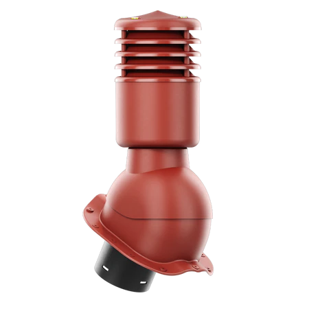 SLO-125-04-PF Kominek wentylacyjny Smartline do blachodachówki profil F fi 125mm ocieplony czerwony