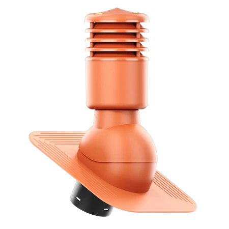SLO-125-06-KPG Kominek wentylacyjny Smartline pod gont/pape fi 125mm ocieplony ceglasty