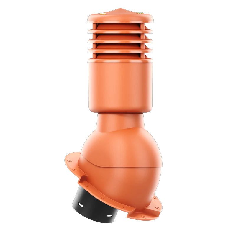 SLO-125-06-PK Kominek wentylacyjny Smartline do blachy dachówkowej karpiówki fi 125mm ocieplony ceglasty