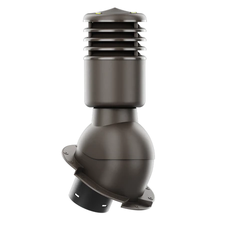 SLO-125-07-PK Kominek wentylacyjny Smartline do blachy dachówkowej karpiówki fi 125mm ocieplony ciemny brąz