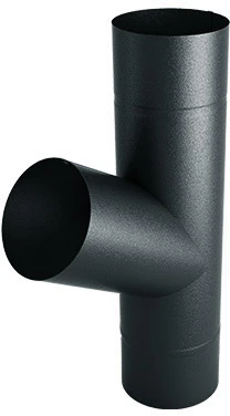 Trójnik rury systemu Budmat FLAMINGO 90 antracyt 036 / RAL7016 / 60°