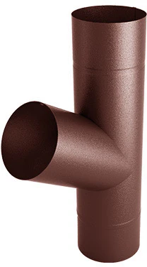 Trójnik rury systemu Budmat FLAMINGO 90 ceglasty 742 / RAL8004 / 60°