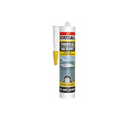 Uszczelniacz bitumiczny dekarski do dachu i rynien czarny SOUDAL 280ml