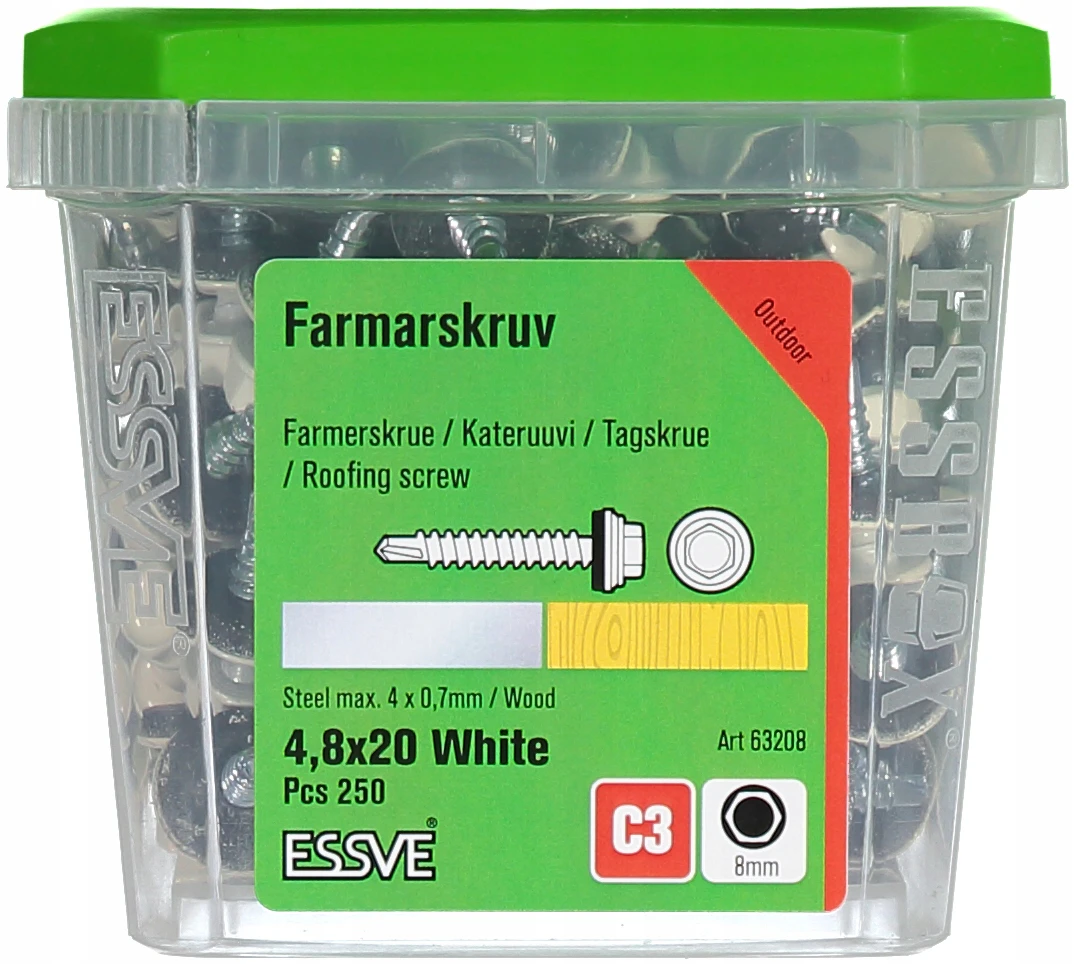 Wkręt farmerski 4,8x20 Essve 250szt.