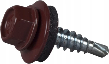Wkręt farmerski 4,8x20 RAL 3009 Essve 250szt.
