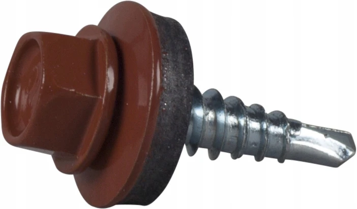 Wkręt farmerski 4,8x20 RAL 8004 Essve 250szt.