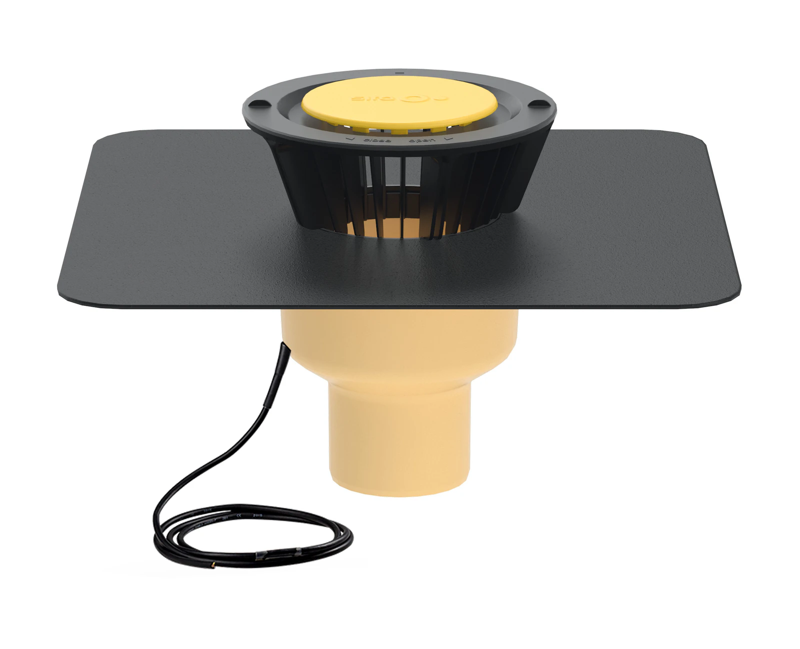 Wpust dachowy TRENDY pionowy ogrzewany-samoregulujący 110 mm (60150500)