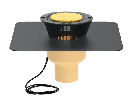 Wpust dachowy TRENDY pionowy ogrzewany-samoregulujący 125 mm (60150700)