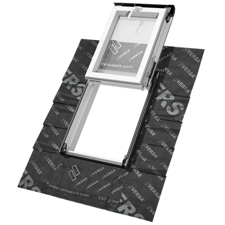 Wyłaz dachowy z PVC 2-szybowy biały/RAL7016 OKPOL IGWX+ E2 55x78