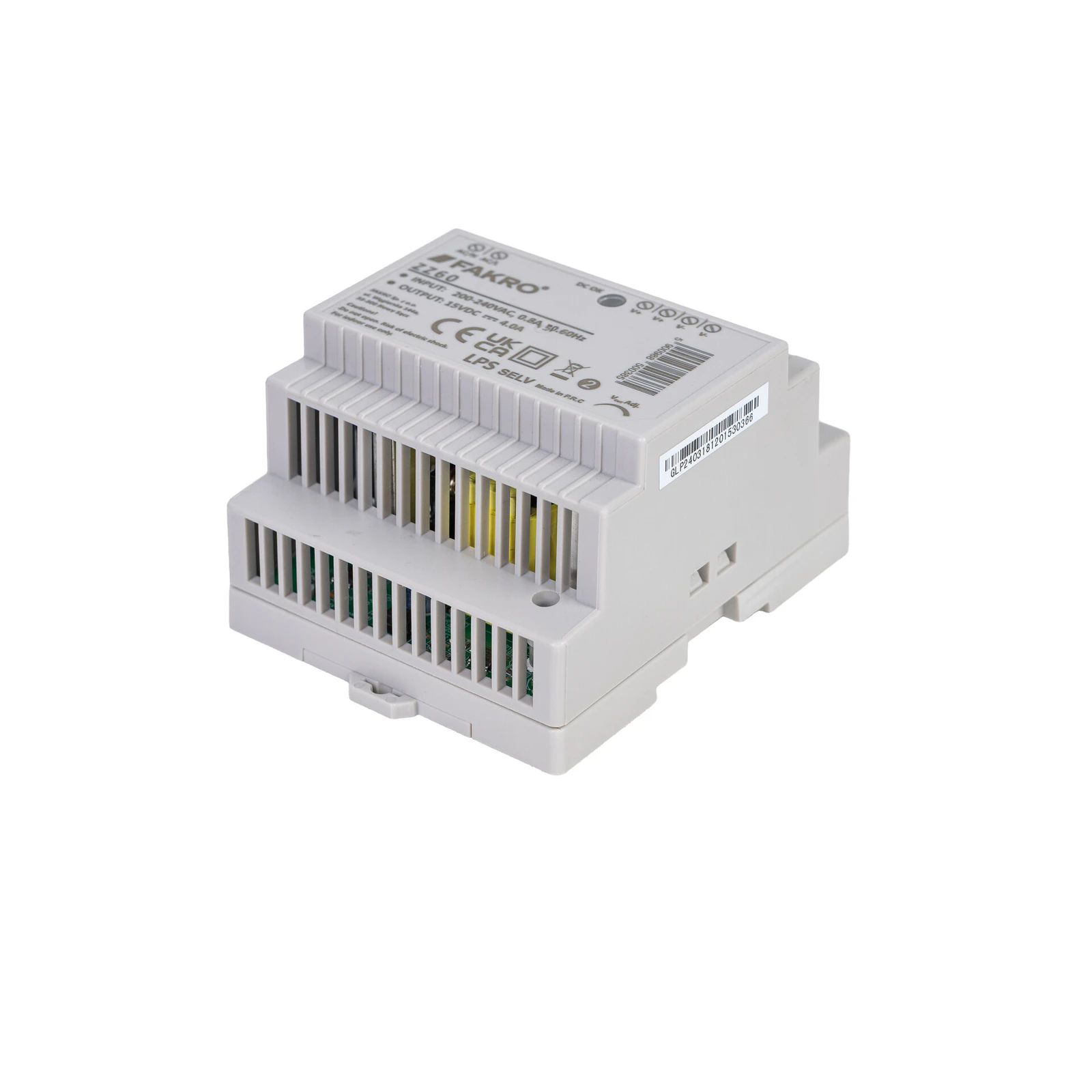Zasilacz do akcesoriów elektrycznych Fakro Z-Wave 15V szyna DIN ZZ60