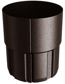Złączka rury systemu FLAMINGO BUDMAT 90 mm brąz 434 / RAL8017