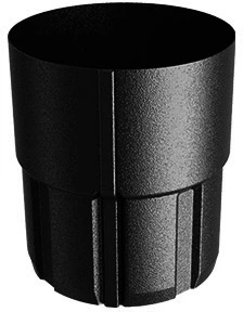 Złączka rury systemu FLAMINGO BUDMAT 90 mm czarny 015 / RAL9005