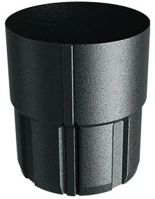 Złączka rury systemu FLAMINGO BUDMAT 90 mm grafit 087 / RAL7011