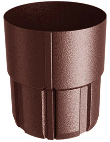 Złączka rury systemu FLAMINGO BUDMAT 90mm ceglasty 742 / RAL8004