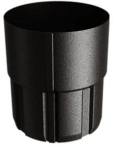 Złączka rury systemu FLAMINGO BUDMAT 90mm ciemny brąz 387 / RAL8019