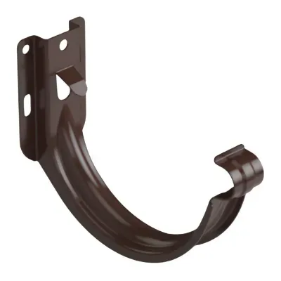 Hak rynnowy doczołowy Stal 135 mm brąz czekoladowy RAL8017 Galeco