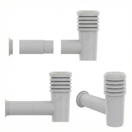 KRONO Rura przedłużająca do kominka Sidevent fi110  dł 20cm  z zaworem(PSV-110-20-10)