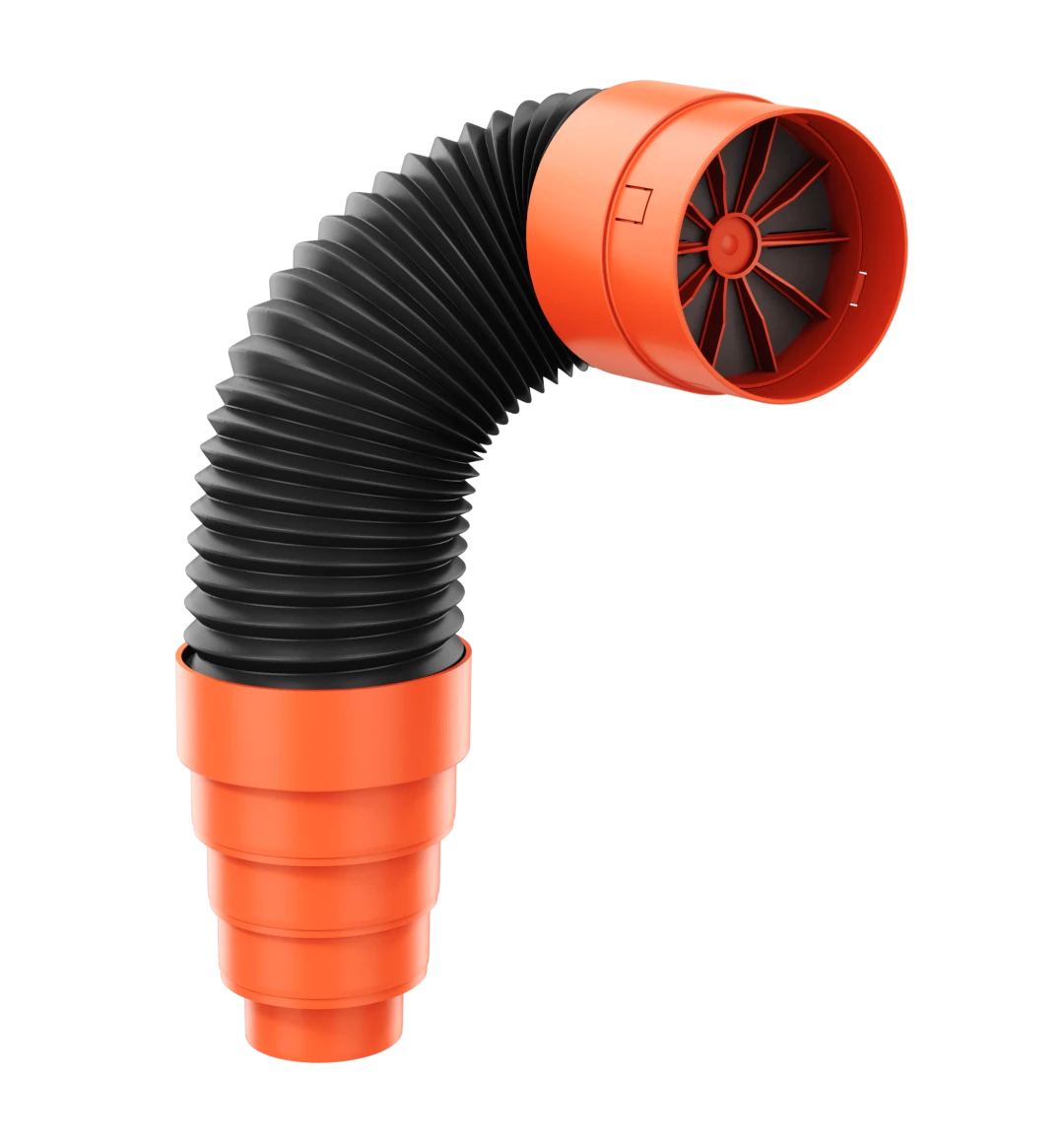 Krono Rura przyłączeniowa Spiro Premium fi 125 dł 100 cm z zaworem zwrotnym, KFPZ-2-2