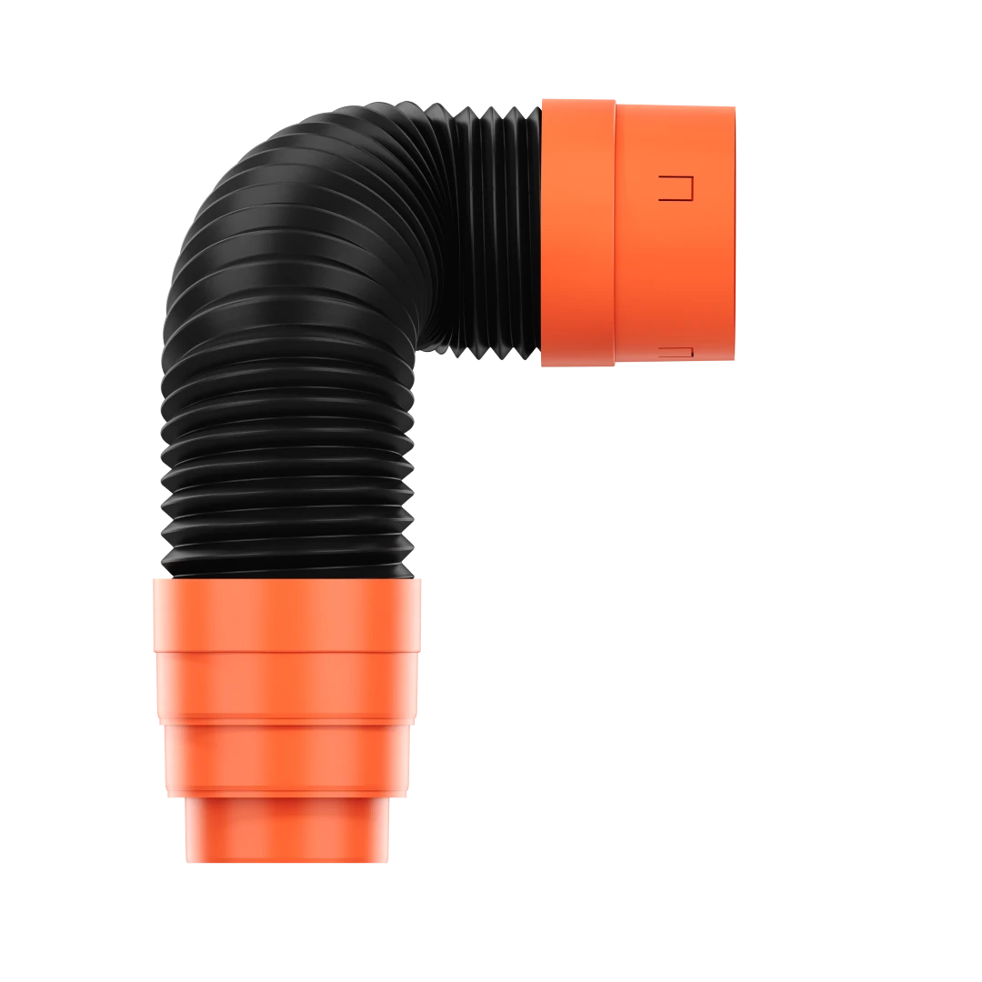 Krono Rura przyłączeniowa Spiro Premium fi 150 dł 100 cm z zaworem zwrotnym, KFPZ-3-2