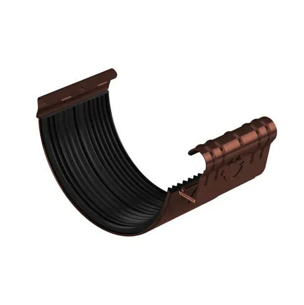 Łącznik rynny klamrowy Galeco Stal 135 mm czekoladowy brąz