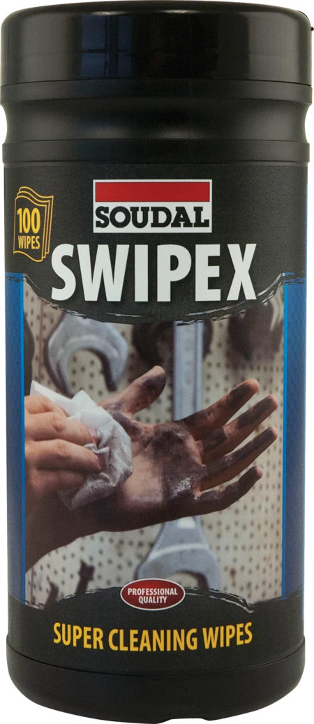 Soudal Swipex Ściereczki Czyszczące do Pianki Silikonu Kleju Farby 100 szt.