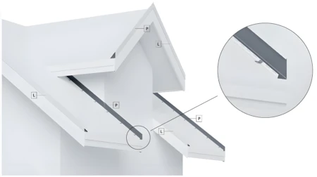 Wiatrownica wewnętrzna WW 83 prawa Budmat MOD D-Matt Plus