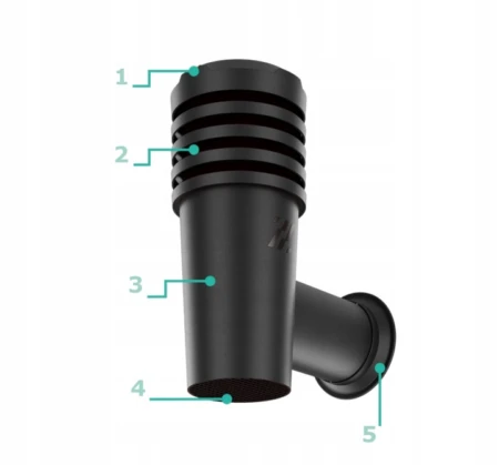 Wywietrzak boczny SideVent fi 110 RAL7024 grafit (SV-NKO-110-03)