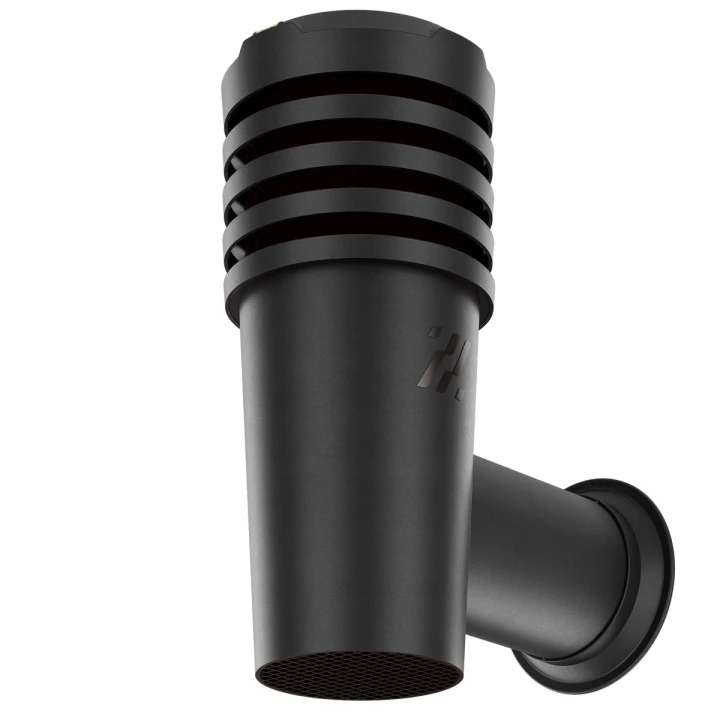 Wywietrzak boczny SideVent fi 110 RAL9005 czarny (SV-NKO-110-02)