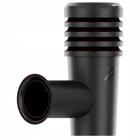 Wywietrzak boczny SideVent fi 110 RAL9005 czarny (SV-NKO-110-02)