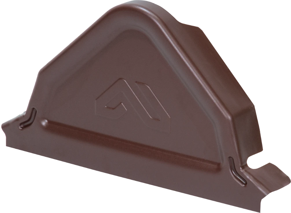 Zakończenie płaskie gąsiora ZP-TOP do GSM-TOP X-Matt 384 brąz Budmat